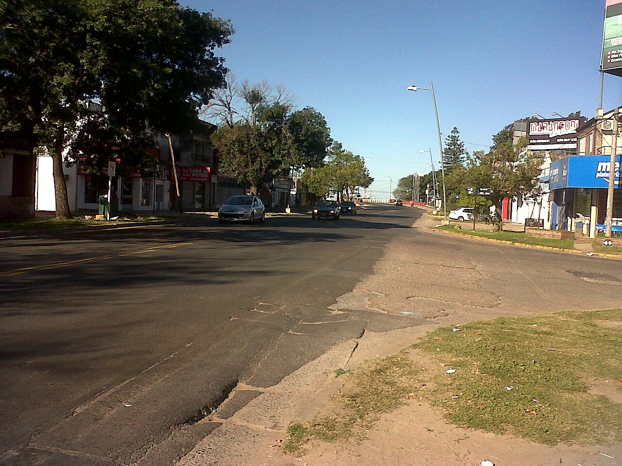 Avenida 7 de Marzo de Santo Tomé (archivo)