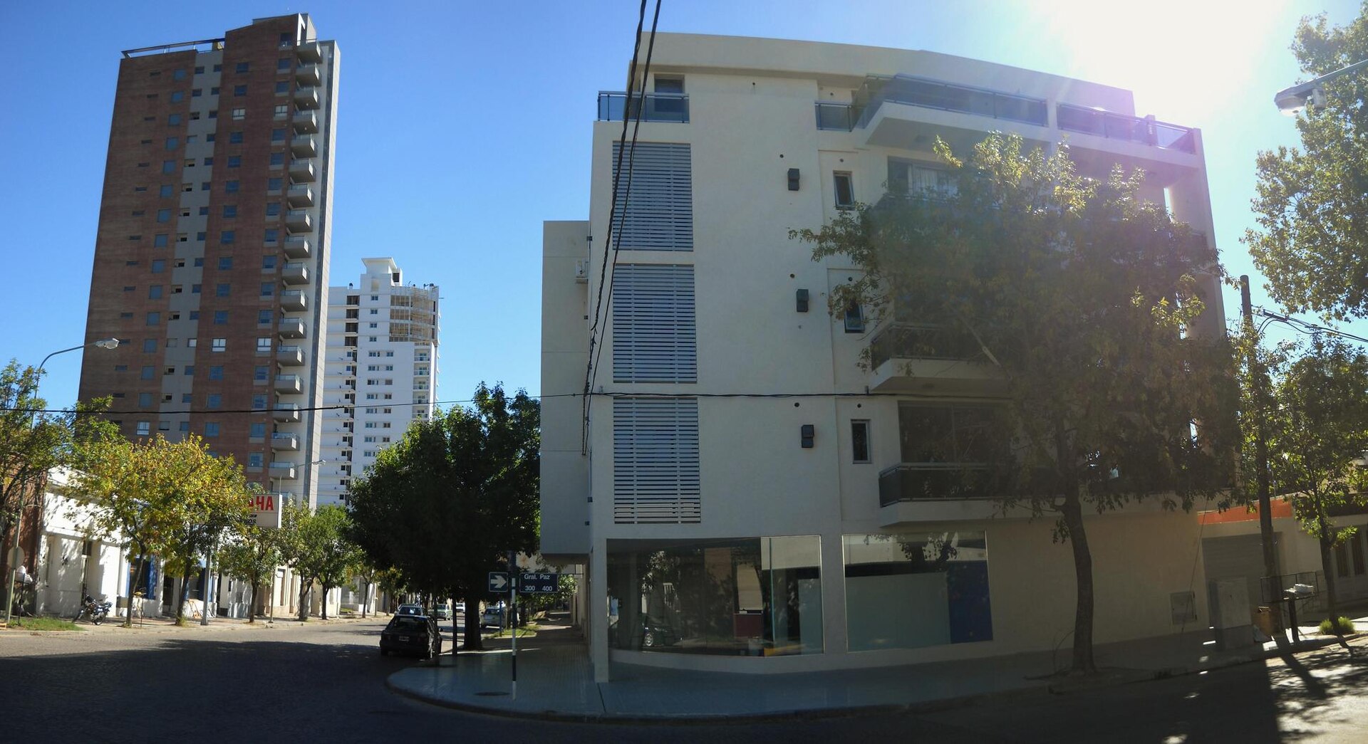 Avenida Mitre de Rafaela vista desde General Paz